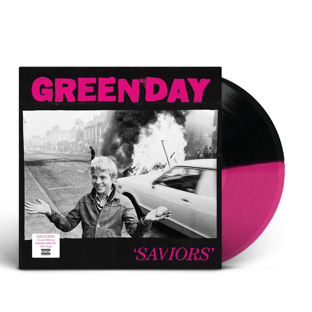 Green Day - Saviors (Magenta & Black Color Split Vinyl w/24"x36" Poster, Indie Exclusive) [Vinyl] (ONLINE ORDER ONLY)