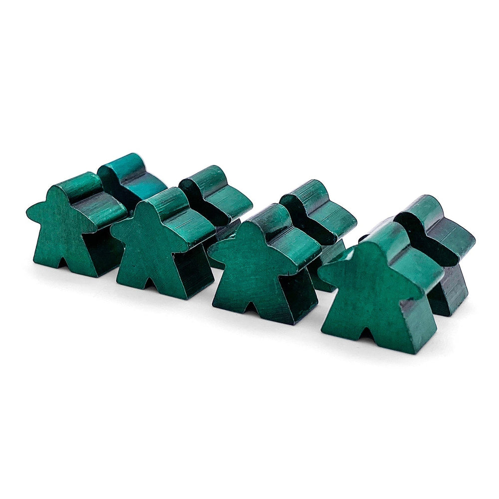 8 Pack of Green Enamel Meeples by Norse Foundry (Online Only)