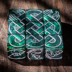 9 Celtic Animals Knot Dice - Wolfhound & Eagle (ONLINE ORDER ONLY)