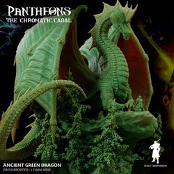 3D Printed Sordane Publishing Ancient Green Dragon Pantheons - The Chromatic Cabal  28 32mm D&D (Online Only)