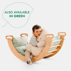 5in1 Montessori Climbing Set: Triangle Ladder + Arch/Rocker + Slide Board/Ramp + Netting rope + Cushion (ONLINE ORDER ONLY)