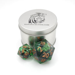 Green Slaadi's Eye - Giant D20 Moving Eye DnD Dice | Acrylic RPG Gaming Dice (ONLINE ORDER ONLY)