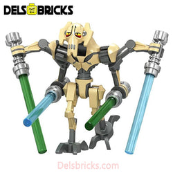 General Grievous set of 2 Star Wars Lego Minifigure Custom Toys (ONLINE ORDER ONLY)