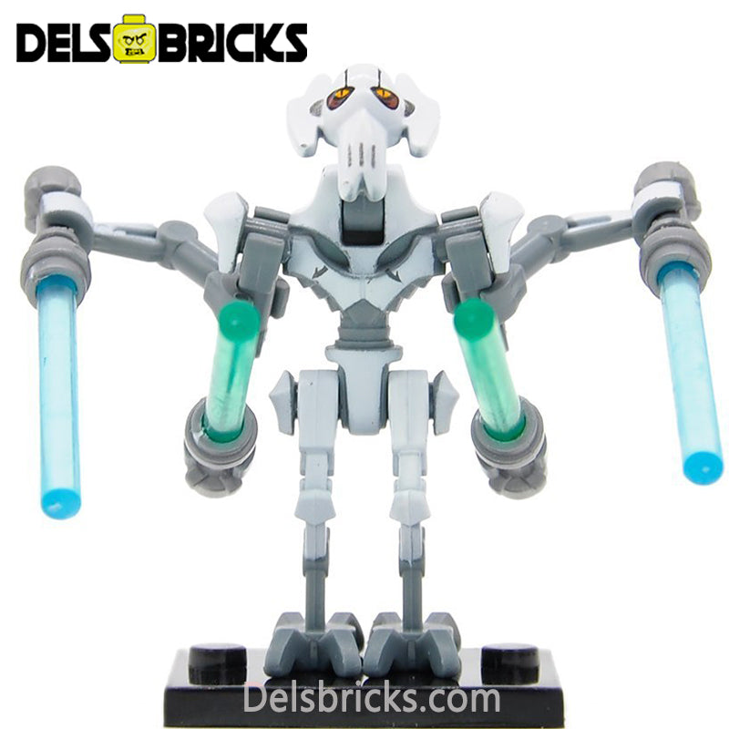 General Grievous set of 2 Star Wars Lego Minifigure Custom Toys (ONLINE ORDER ONLY)