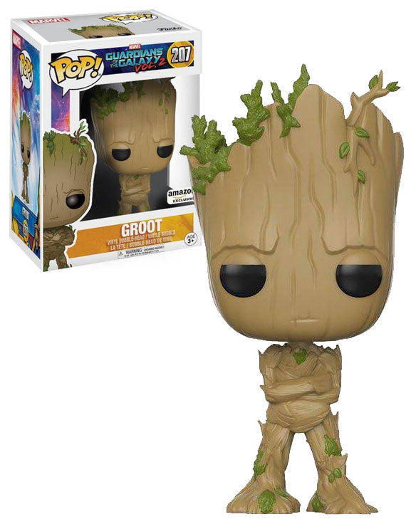 Funko POP! Guardians of The Galaxy Vol.2 - Groot 207 AMAZON EXCLUSIVE (ONLINE ORDER ONLY)