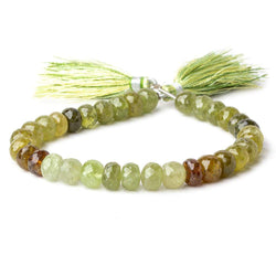 Grossular Garnet Faceted Rondelles 8 inch 7.5-8mm 33 beads (ONLINE ORDER ONLY)