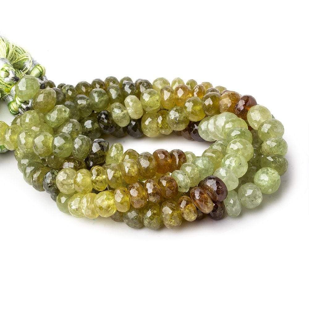 Grossular Garnet Faceted Rondelles 8 inch 7.5-8mm 33 beads (ONLINE ORDER ONLY)