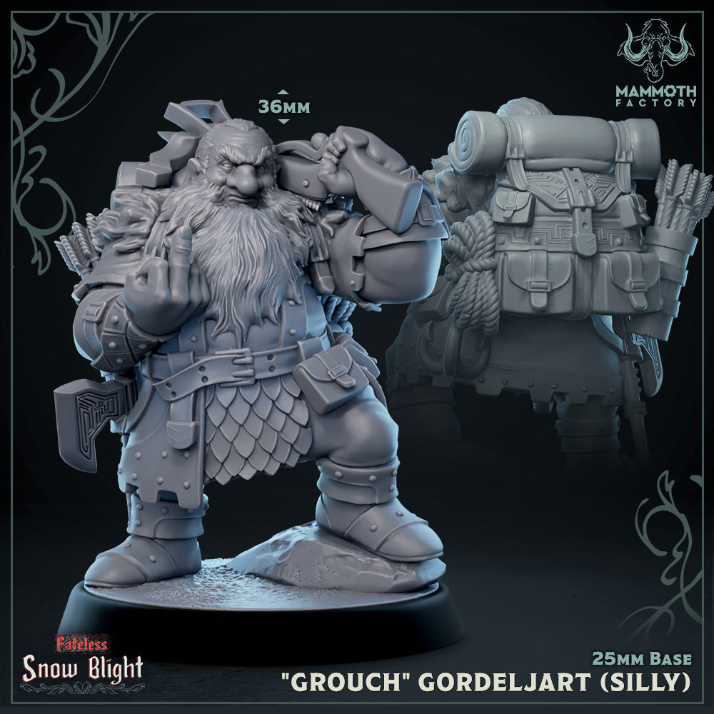 "Grouch" Gordeljart, Stoutmaster (Male Dwarf Fighter) (Online Only)