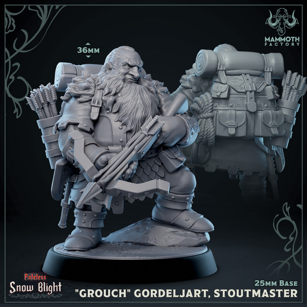 "Grouch" Gordeljart, Stoutmaster (Male Dwarf Fighter) (Online Only)