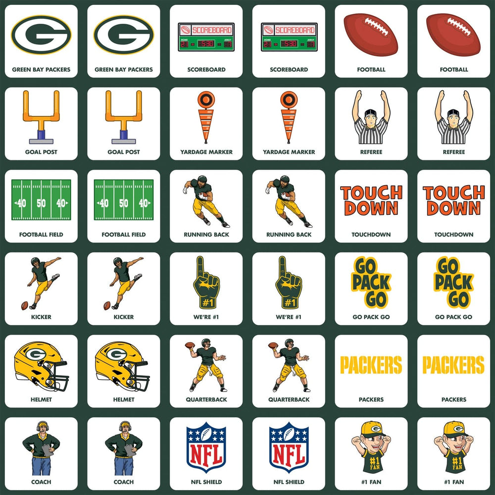 Green Bay Packers Matching Game (ONLINE ORDER ONLY)