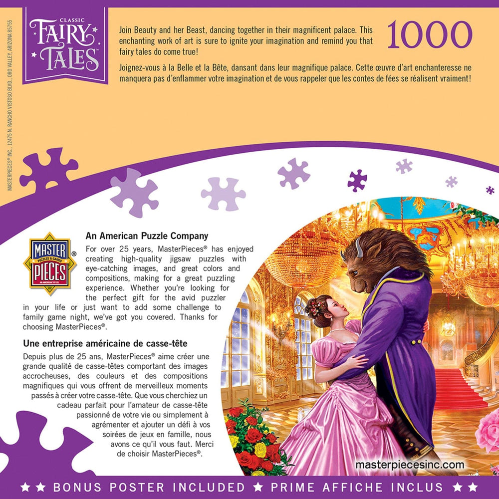 Classic Fairy Tales - Beauty and the Beast 1000 Piece Jigsaw Puzzle (ONLINE ORDER ONLY)
