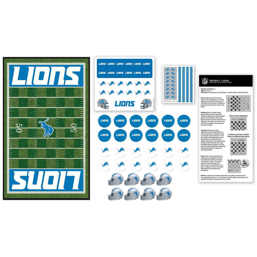 Detroit Lions Checkers Board Game (ONLINE ORDER ONLY)