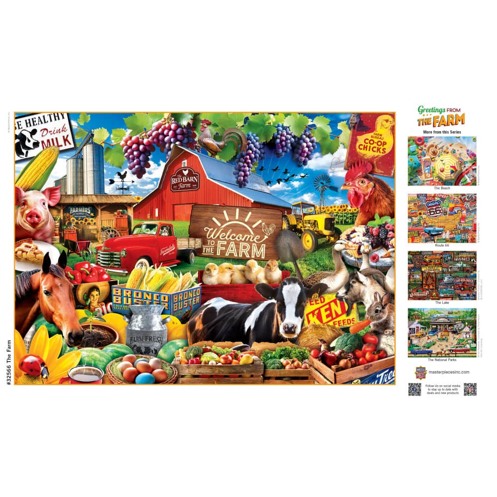 Greetings From the Farm - 500 Piece Jigsaw Puzzle