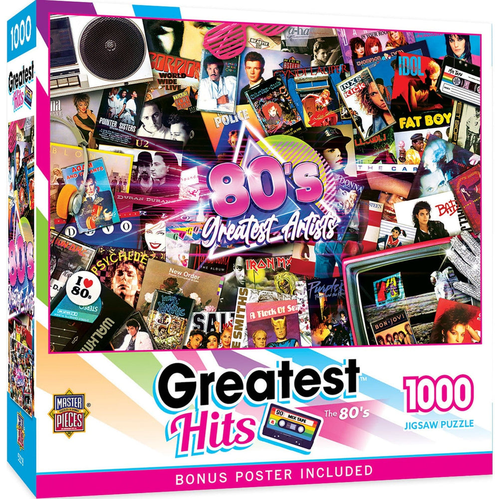 Greatest Hits - 80's Artists 1000 Piece Jigsaw Puzzle (ONLINE ORDER ONLY)