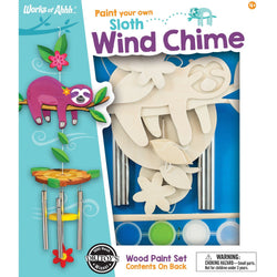 Sloth Wind Chime Wood Craft & Paint Kit (ONLINE ORDER ONLY)