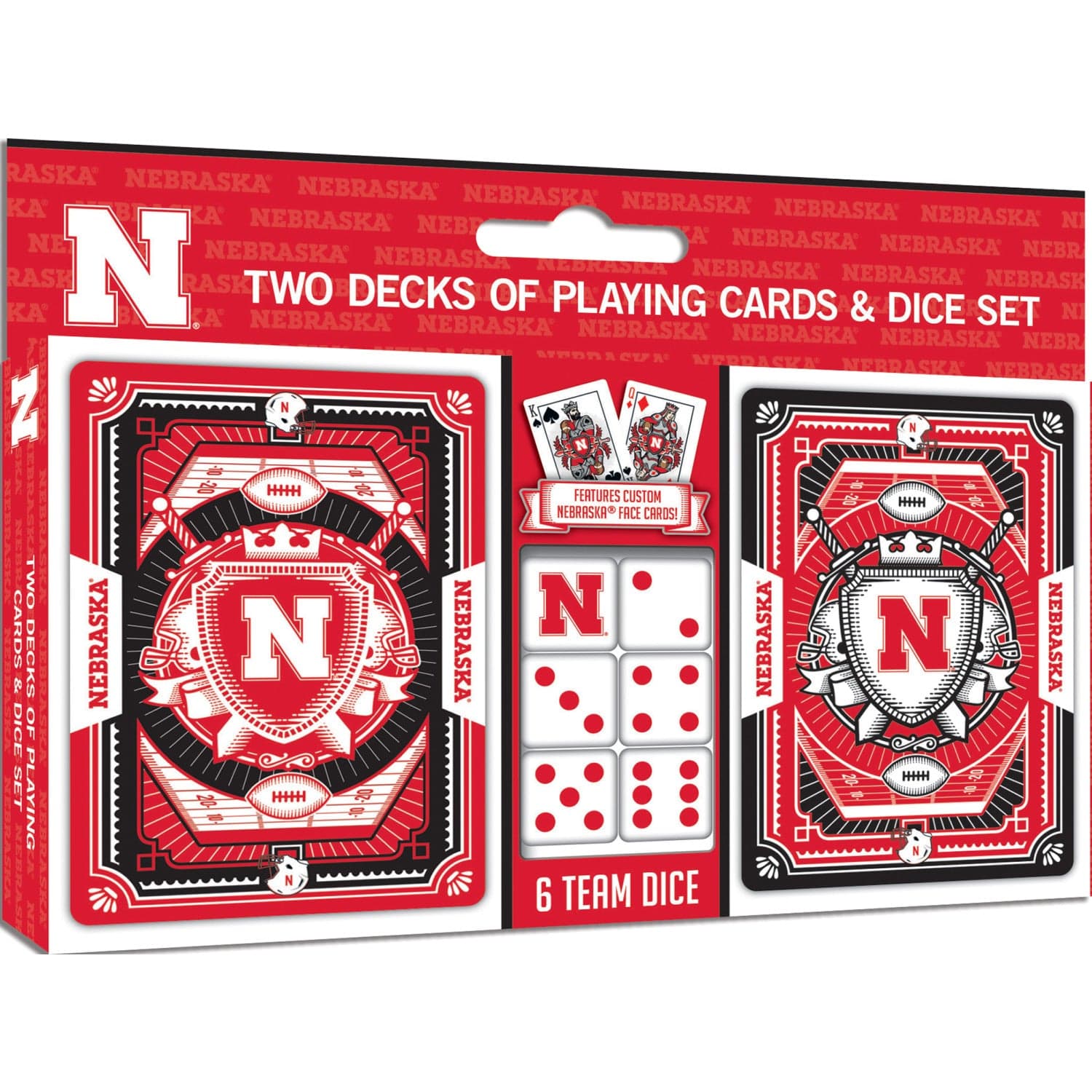 Nebraska Cornhuskers - 2-Pack Playing Cards & Dice Set (ONLINE ORDER ONLY)