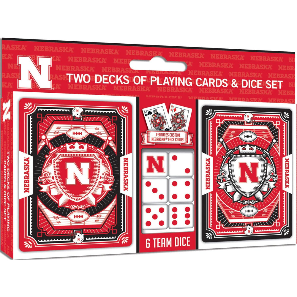 Nebraska Cornhuskers - 2-Pack Playing Cards & Dice Set (ONLINE ORDER ONLY)