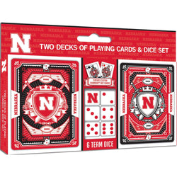 Nebraska Cornhuskers - 2-Pack Playing Cards & Dice Set (ONLINE ORDER ONLY)