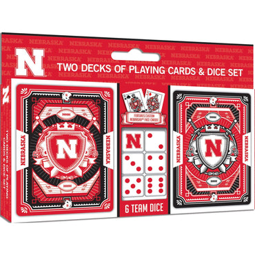 Nebraska Cornhuskers - 2-Pack Playing Cards & Dice Set (ONLINE ORDER ONLY)
