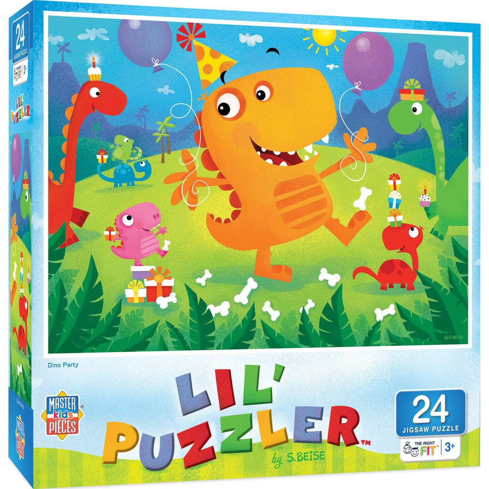 Lil Puzzler - Dino Party 24 Piece Jigsaw Puzzle (ONLINE ORDER ONLY)