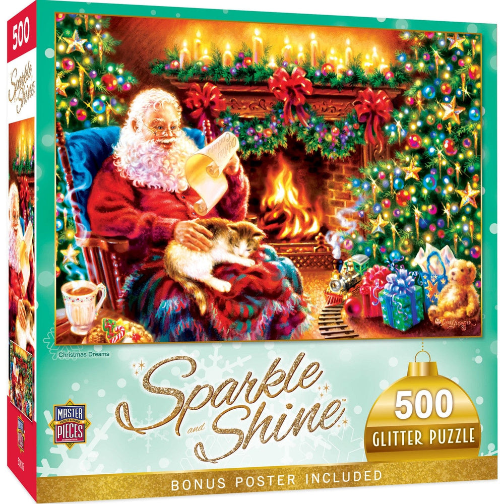 Sparkle & Shine - Christmas Dreams 500 Piece Glitter Jigsaw Puzzle (ONLINE ORDER ONLY)