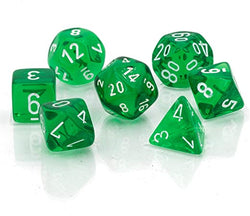 Chessex: Polyhedral Translucent Dice sets - 10mm (Online Order Only)