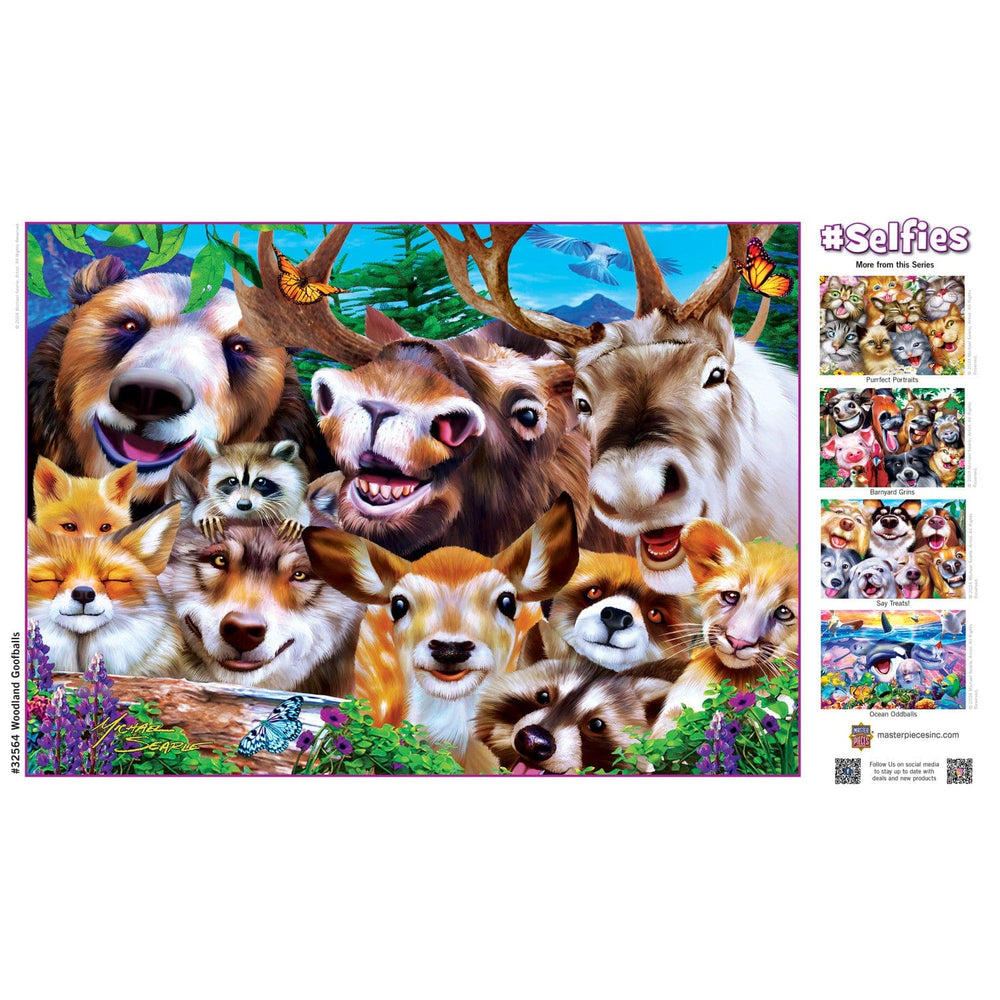Selfies - Woodland Goofballs 500 Piece Jigsaw Puzzle (ONLINE ORDER ONLY)