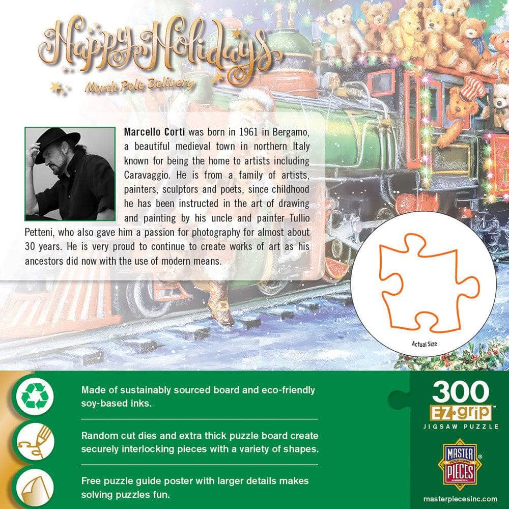 Happy Holidays - North Pole Delivery 300 Piece EZ Grip Jigsaw Puzzle (ONLINE ORDER ONLY)