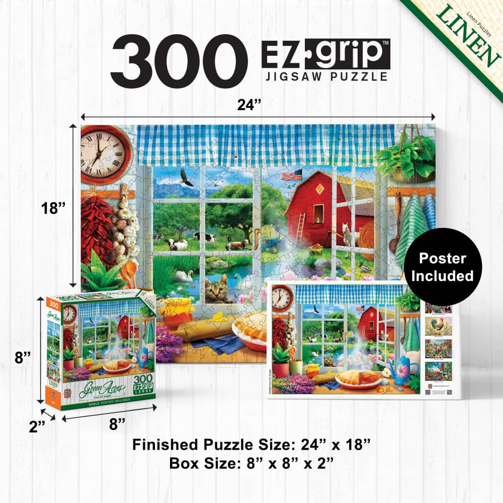 Green Acres - Fresh Pie Tonight 300 Piece EZ Grip Jigsaw Puzzle