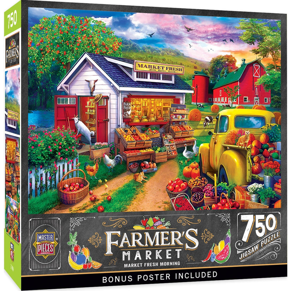 Farmer's Market - Market Fresh Morning 750 Piece Jigsaw Puzzle (ONLINE ORDER ONLY)