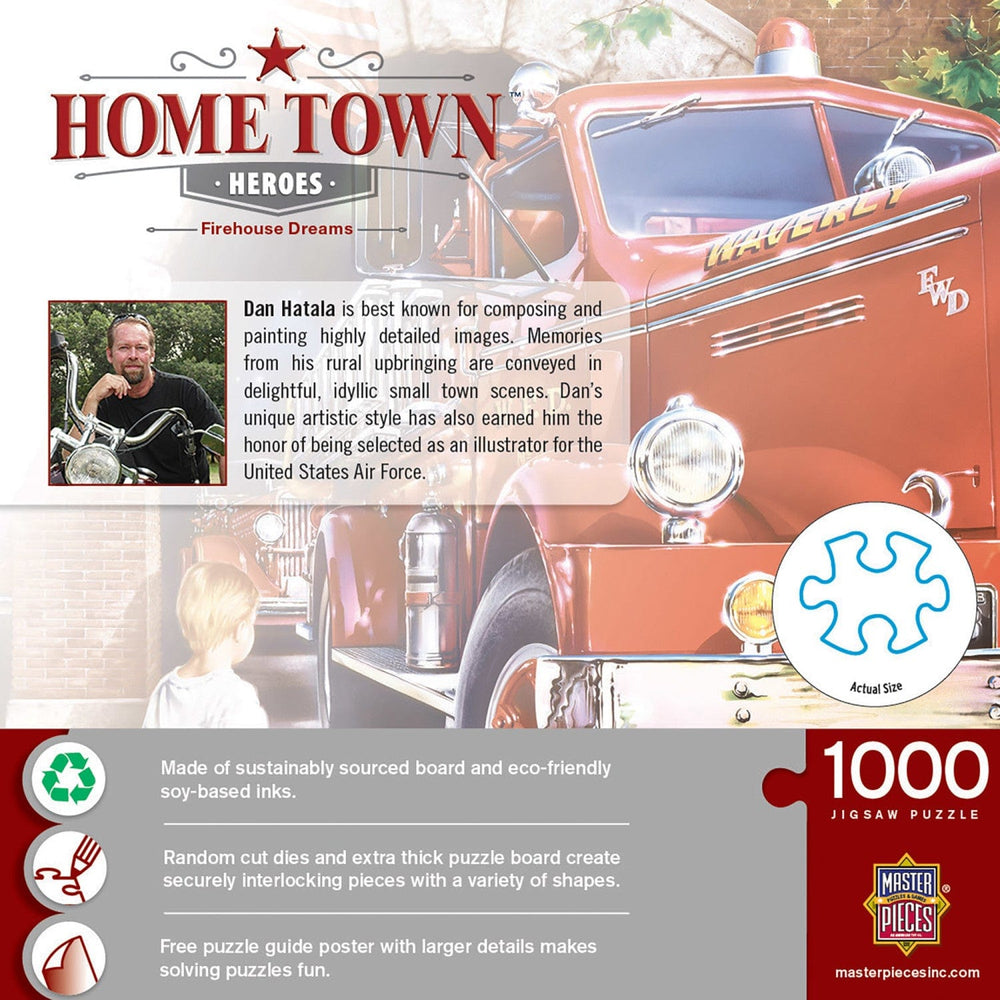 Hometown Heroes - Firehouse Dreams 1000 Piece Jigsaw Puzzle (ONLINE ORDER ONLY)