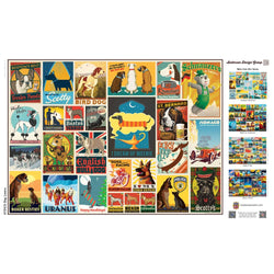 Vintage Posters - Dog Lovers 1000 Piece Jigsaw Puzzle