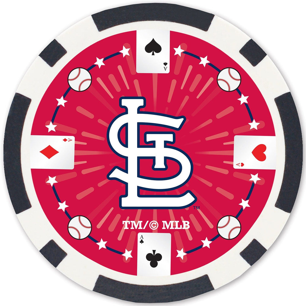 St. Louis Cardinals 100 Piece Poker Chips (ONLINE ORDER ONLY)