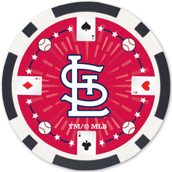 St. Louis Cardinals 100 Piece Poker Chips (ONLINE ORDER ONLY)