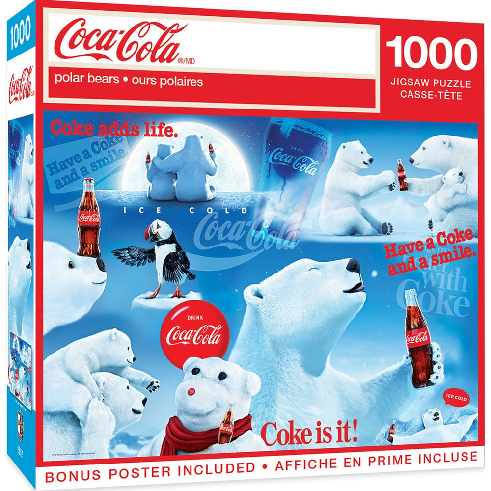 Coca-Cola Polar Bears 1000 Piece Jigsaw Puzzle (ONLINE ORDER ONLY)