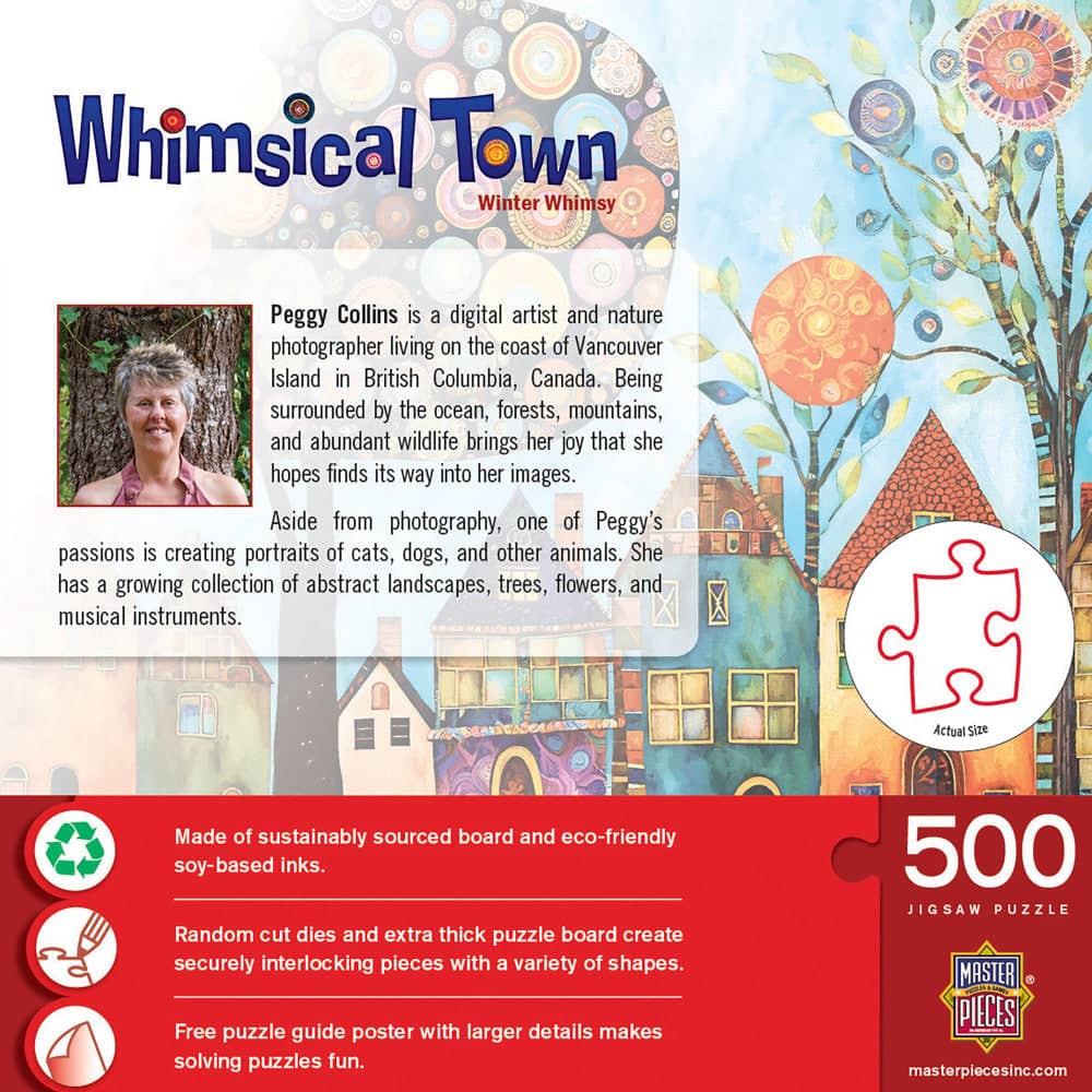 Whimsical Town - Winter Whimsey 500 Piece Jigsaw Puzzle