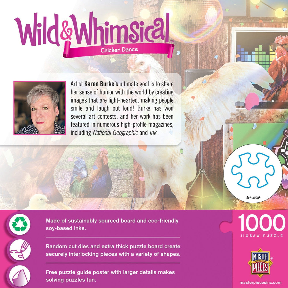 Wild & Whimsical - Chicken Dance 1000 Piece Jigsaw Puzzle (ONLINE ORDER ONLY)