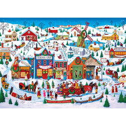 Season's Greetings - Holiday in Harmony Hills 1000 Piece Jigsaw Puzzle (ONLINE ORDER ONLY)