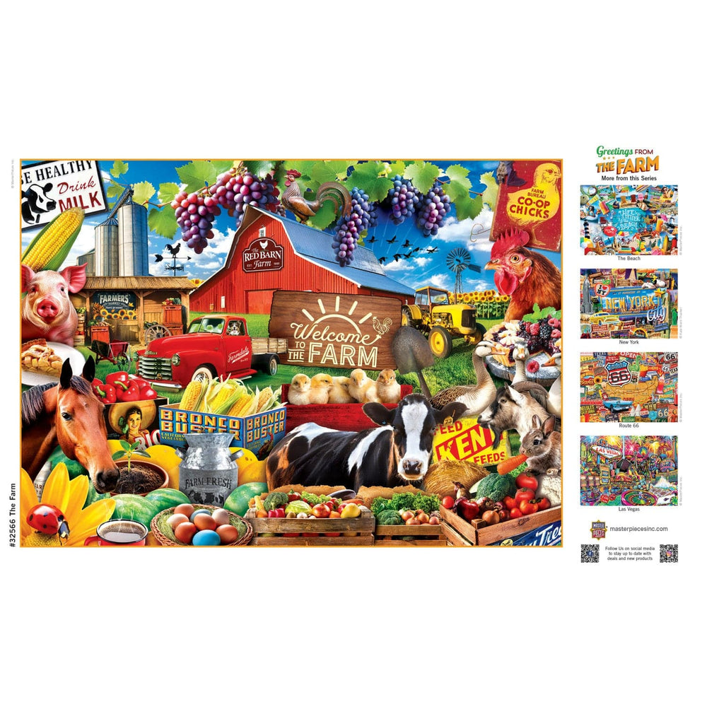 Greetings From the Farm - 500 Piece Jigsaw Puzzle (ONLINE ORDER ONLY)