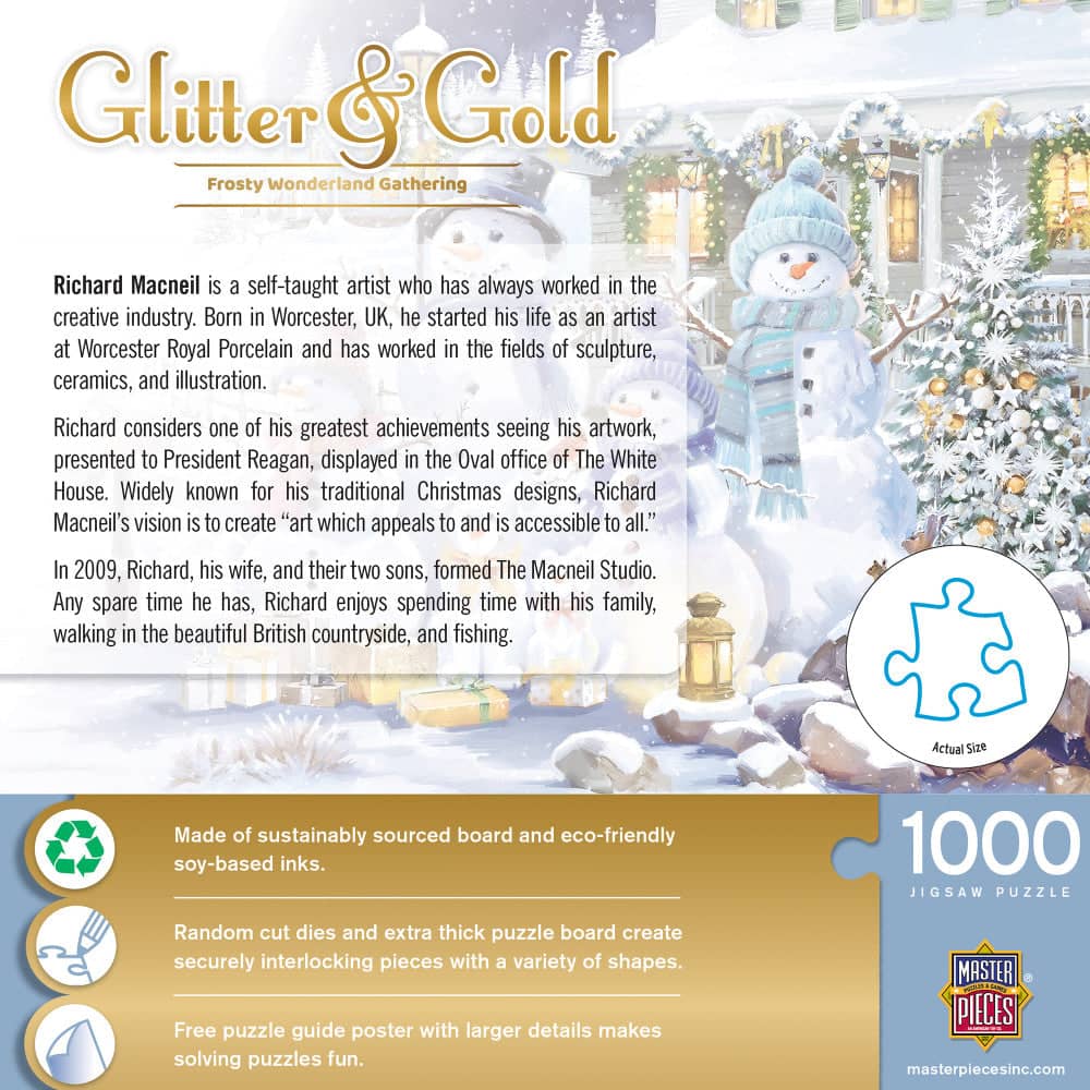 Glitter & Gold - Frosty Wonderland Gathering 1000 Piece Jigsaw Puzzle (ONLINE ORDER ONLY)