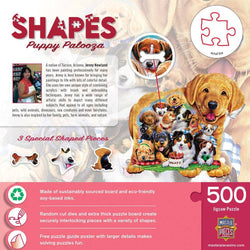 Shapes - Puppy Palooza 500 Piece Jigsaw Puzzle