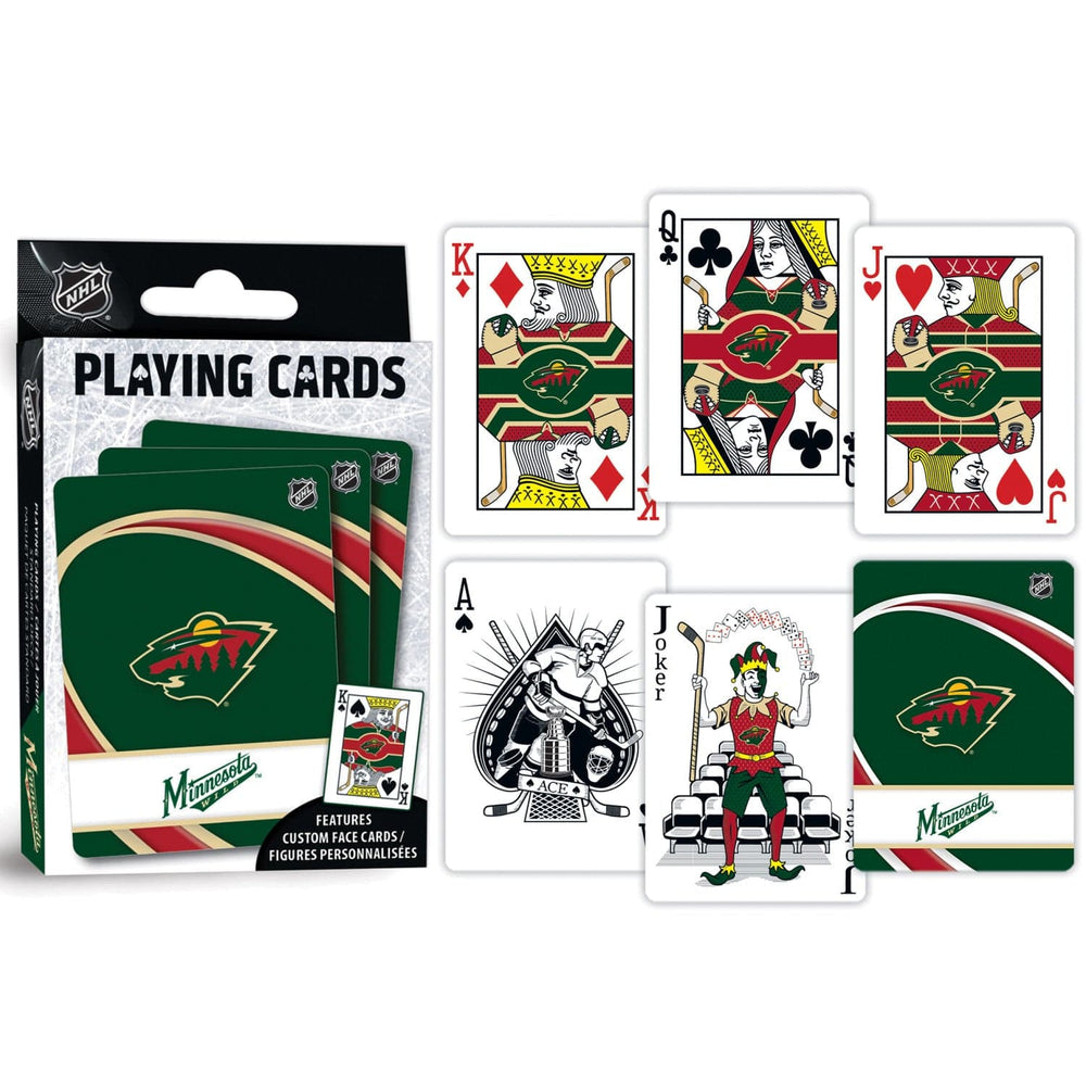Minnesota Wild Playing Cards - 54 Card Deck (ONLINE ORDER ONLY)