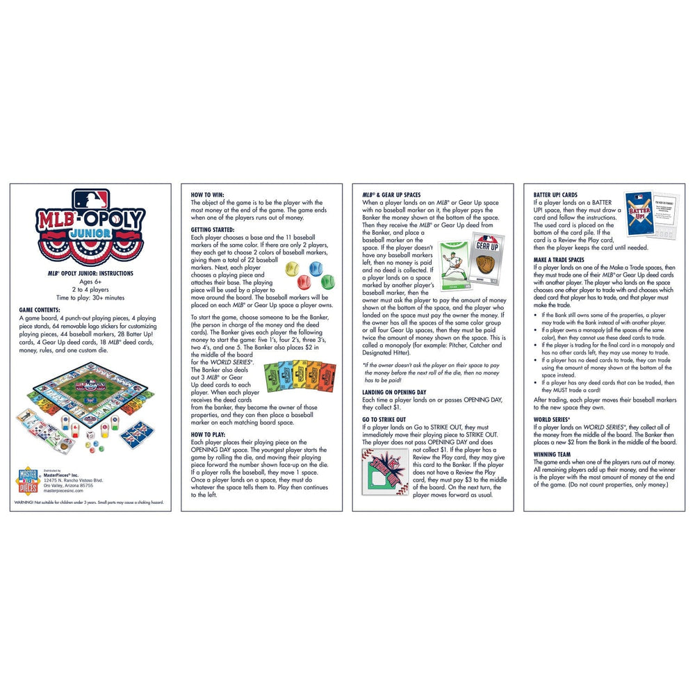 MLB Opoly Junior (ONLINE ORDER ONLY)