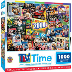 TV Time - 2000's Shows 1000 Piece Jigsaw Puzzle (ONLINE ORDER ONLY)