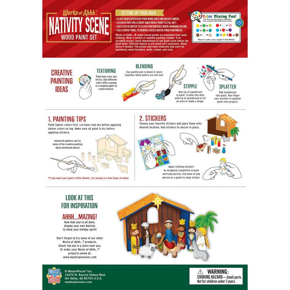 Nativity Scene Wood Craft & Paint Kit (ONLINE ORDER ONLY)