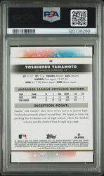 Graded 2024 Topps Inception Yoshinobu Yamamoto #44 Rookie RC Baseball Card PSA 10 Gem Mint (ONLINE ORDER ONLY)
