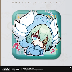 Pom-Pom Exhibition Series Square Tinplate Badge (ONLINE ORDER ONLY)