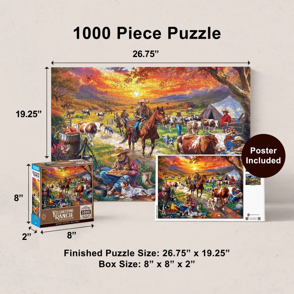 Yellowstone Ranch - Highland Camp 1000 Piece Jigsaw Puzzle