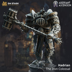 Hadrian, the Iron Colossal (Male Warforged Barbarian) (Online Order Only)