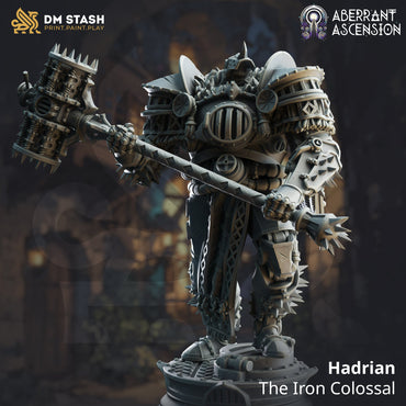 Hadrian, the Iron Colossal (Male Warforged Barbarian) (Online Order Only)